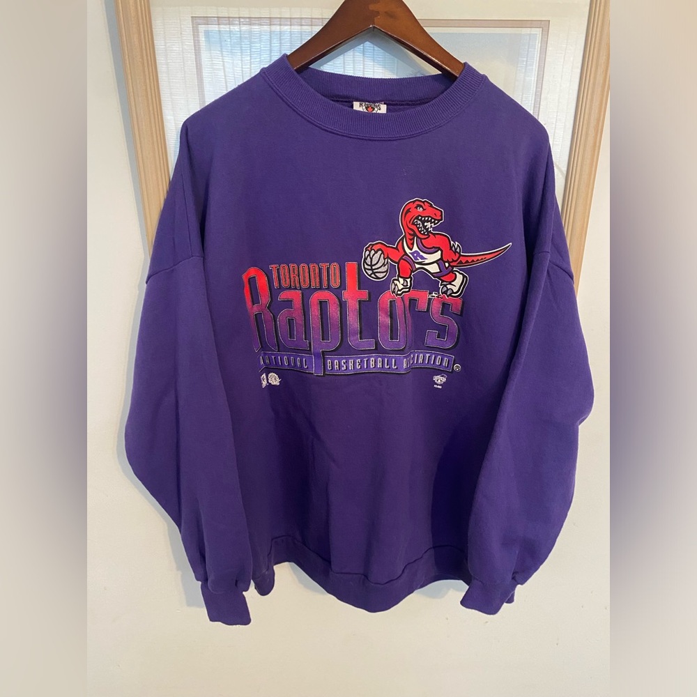 Vintage 1994 Toronto Raptors Crewneck Fleece Lined Sweater